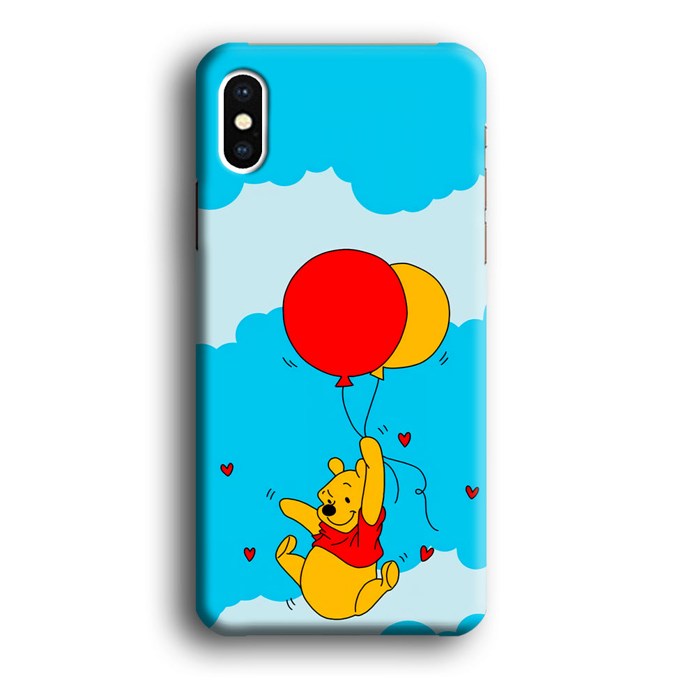 Winnie The Pooh Fly With The Balloons iPhone X Case