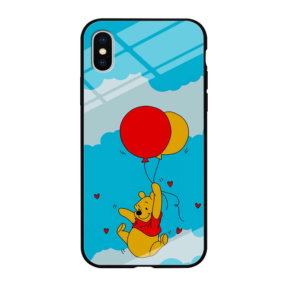 Winnie The Pooh Fly With The Balloons iPhone XS Case