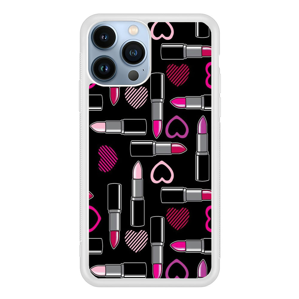 Woman Make Up Lipstick Love iPhone 14 Pro Case