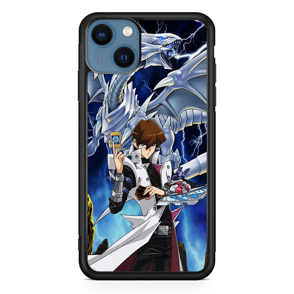 Yu Gi Oh Seto kaiba With Blue Eyes White Dragon iPhone 13 Case