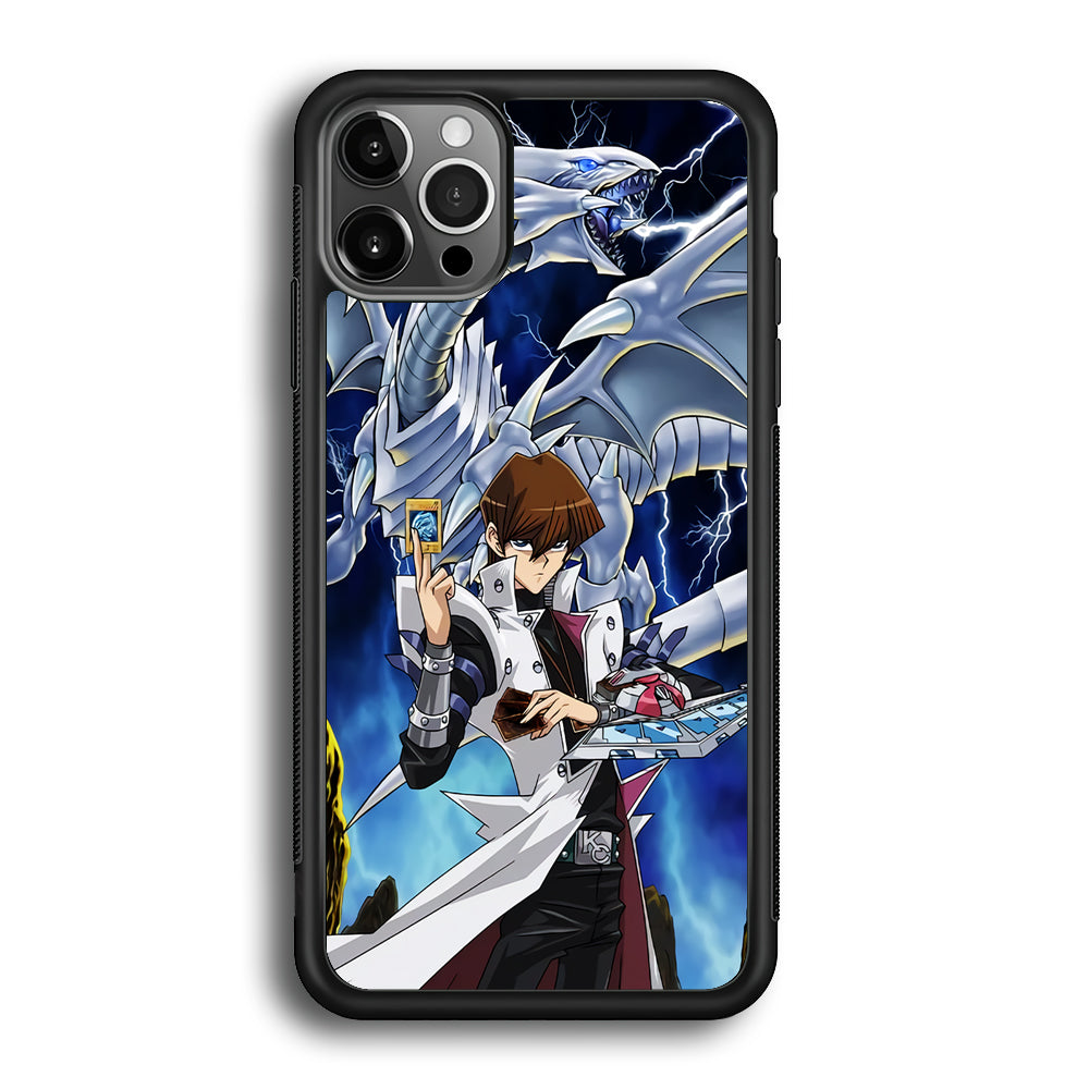 Yu Gi Oh Seto kaiba With Blue Eyes White Dragon iPhone 12 Pro Case