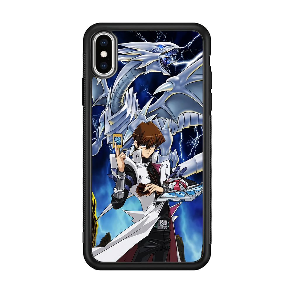 Yu Gi Oh Seto kaiba With Blue Eyes White Dragon iPhone Xs Max Case