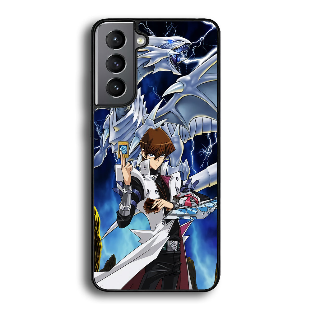 Yu Gi Oh Seto kaiba With Blue Eyes White Dragon Samsung Galaxy S24 Plus Case - Ezzystore