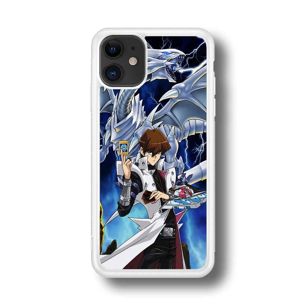 Yu Gi Oh Seto kaiba With Blue Eyes White Dragon iPhone 11 Case