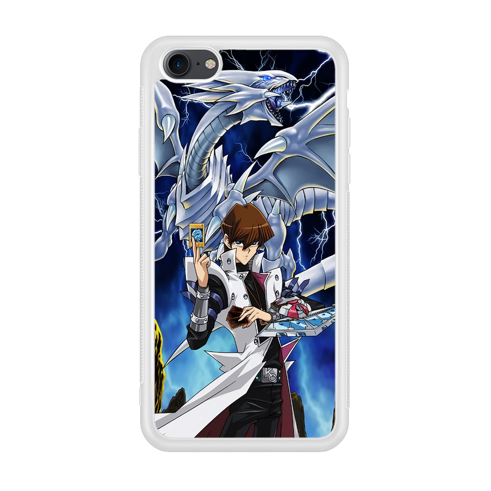 Yu Gi Oh Seto kaiba With Blue Eyes White Dragon iPhone 8 Case