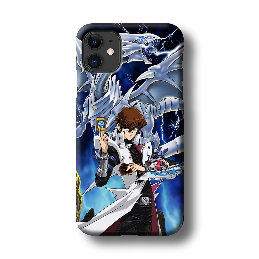 Yu Gi Oh Seto kaiba With Blue Eyes White Dragon iPhone 11 Case