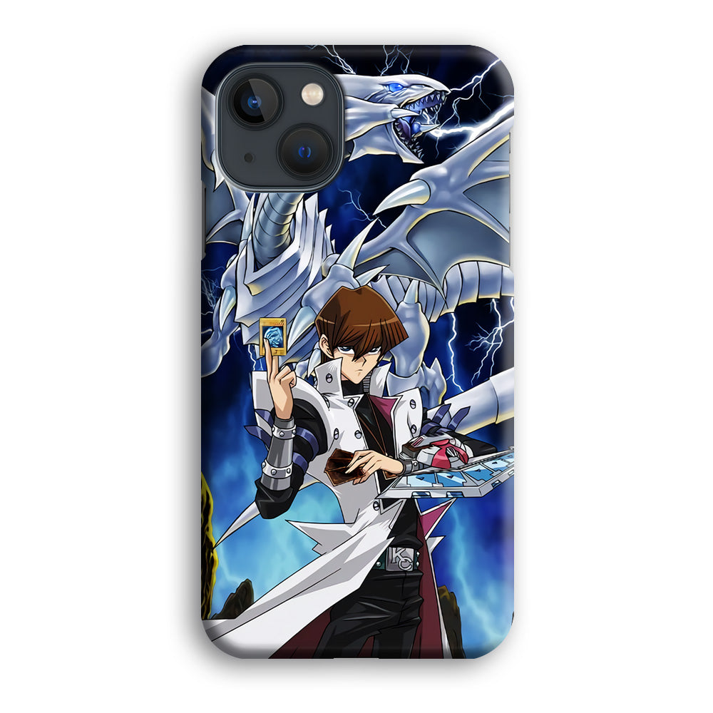 Yu Gi Oh Seto kaiba With Blue Eyes White Dragon iPhone 13 Case