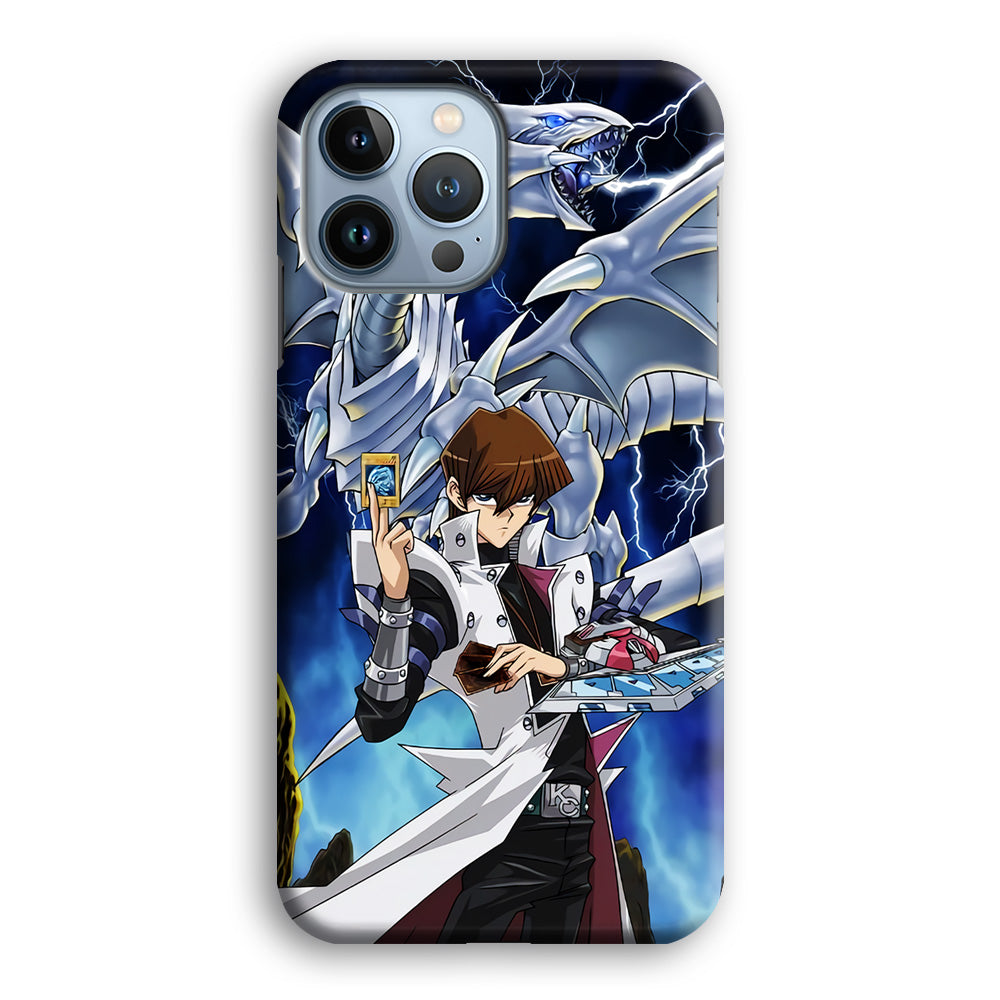 Yu Gi Oh Seto kaiba With Blue Eyes White Dragon iPhone 14 Pro Case