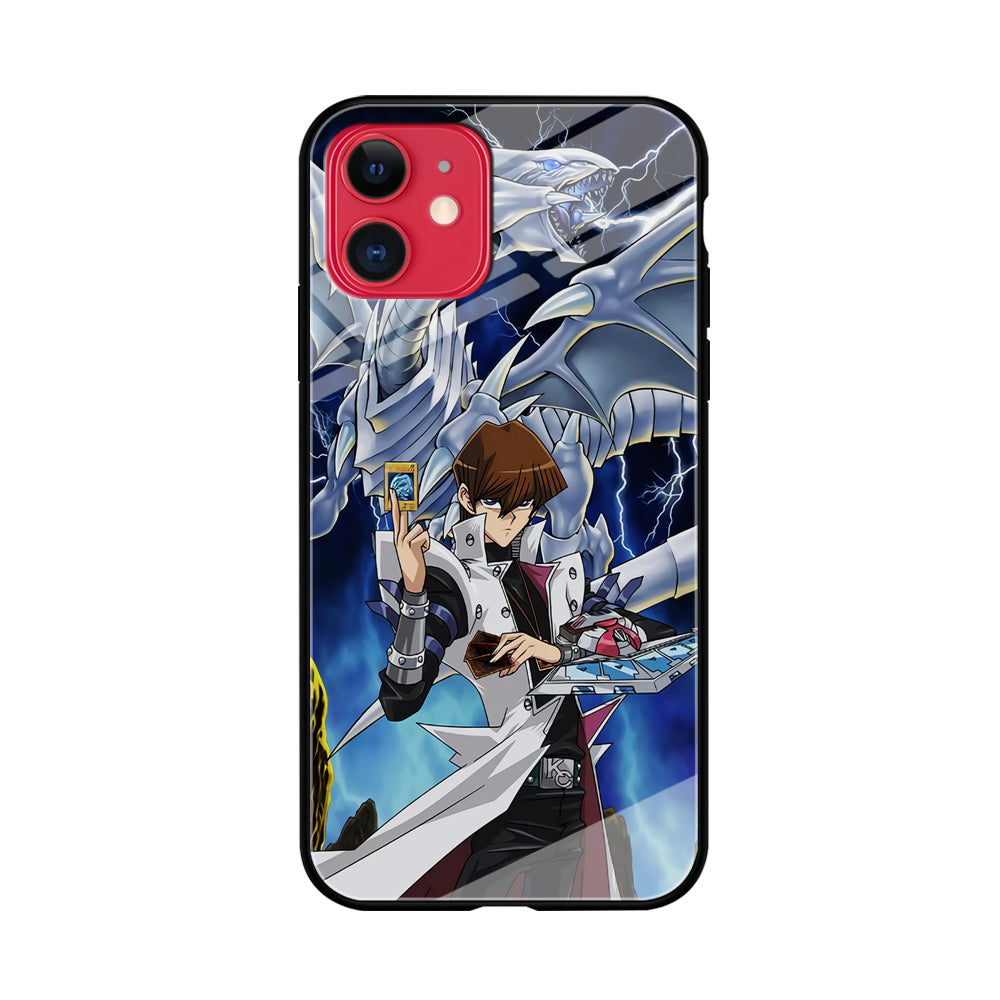 Yu Gi Oh Seto kaiba With Blue Eyes White Dragon iPhone 11 Case