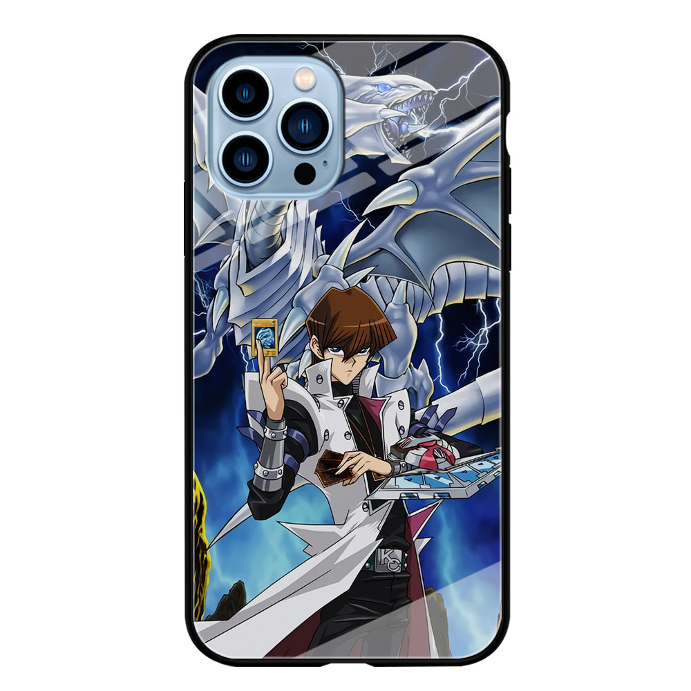 Yu Gi Oh Seto kaiba With Blue Eyes White Dragon iPhone 14 Pro Case