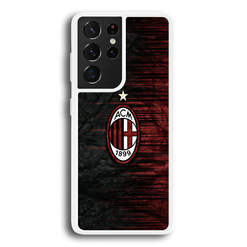 AC Milan Abstract Pattern Samsung Galaxy S21 Ultra Case