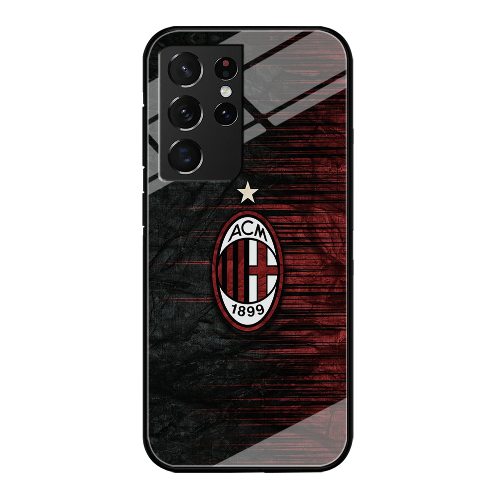 AC Milan Abstract Pattern Samsung Galaxy S21 Ultra Case