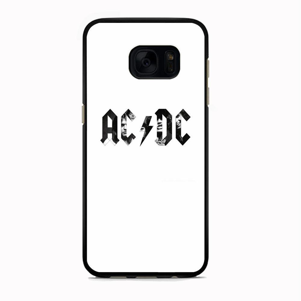 AC DC White Picture Logo Samsung Galaxy S7 Edge Case - ezzyst