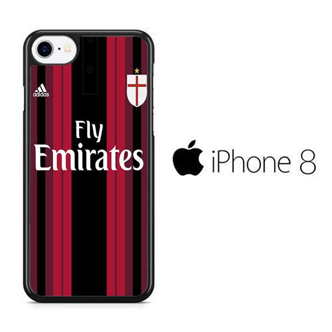 AC Milan Jersey Home iPhone 8 Case - ezzyst