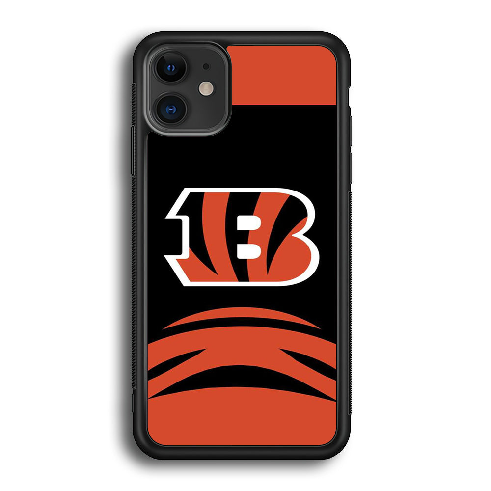 AFC Cincinnati Bengals Black Orange iPhone 12 Case