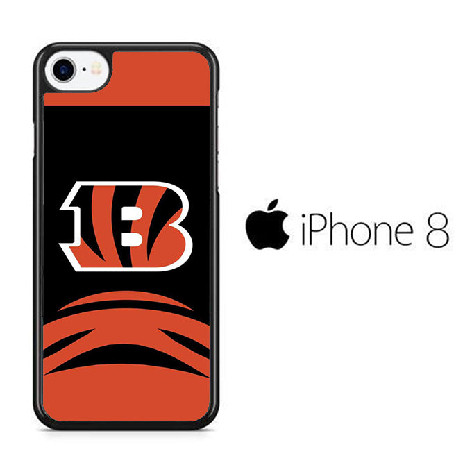 AFC Cincinnati Bengals Black Orange iPhone 8 Case
