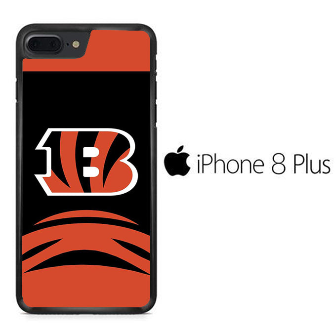 AFC Cincinnati Bengals Black Orange iPhone 8 Plus Case