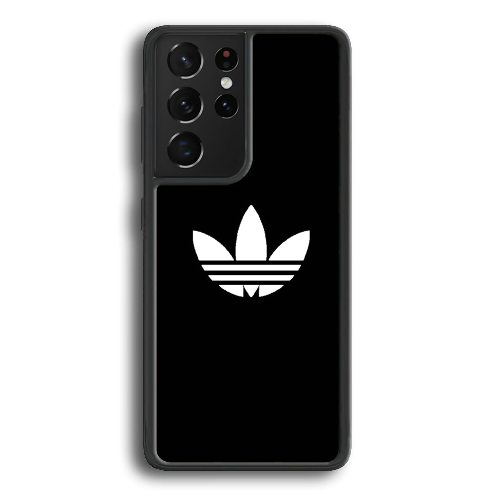 Adidas Black White Logo Samsung Galaxy S21 Ultra Case - Ezzystore