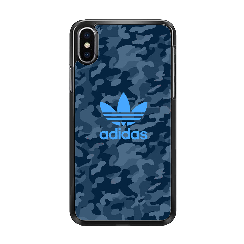 Adidas Blue Camo iPhone Xs Case