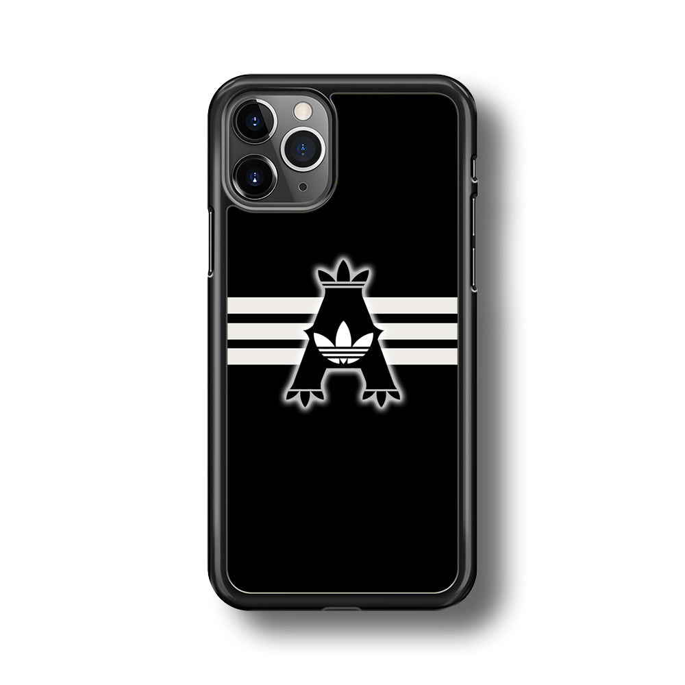 Adidas Royal Black Logo Stripe iPhone 11 Pro Case