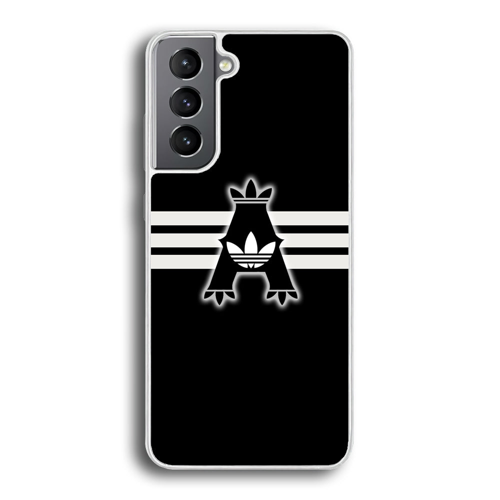 Adidas Royal Black Logo Stripe Samsung Galaxy S21 Plus Case