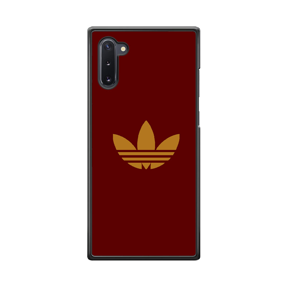 Adidas Simple Maroon Gold Samsung Galaxy Note 10 Case