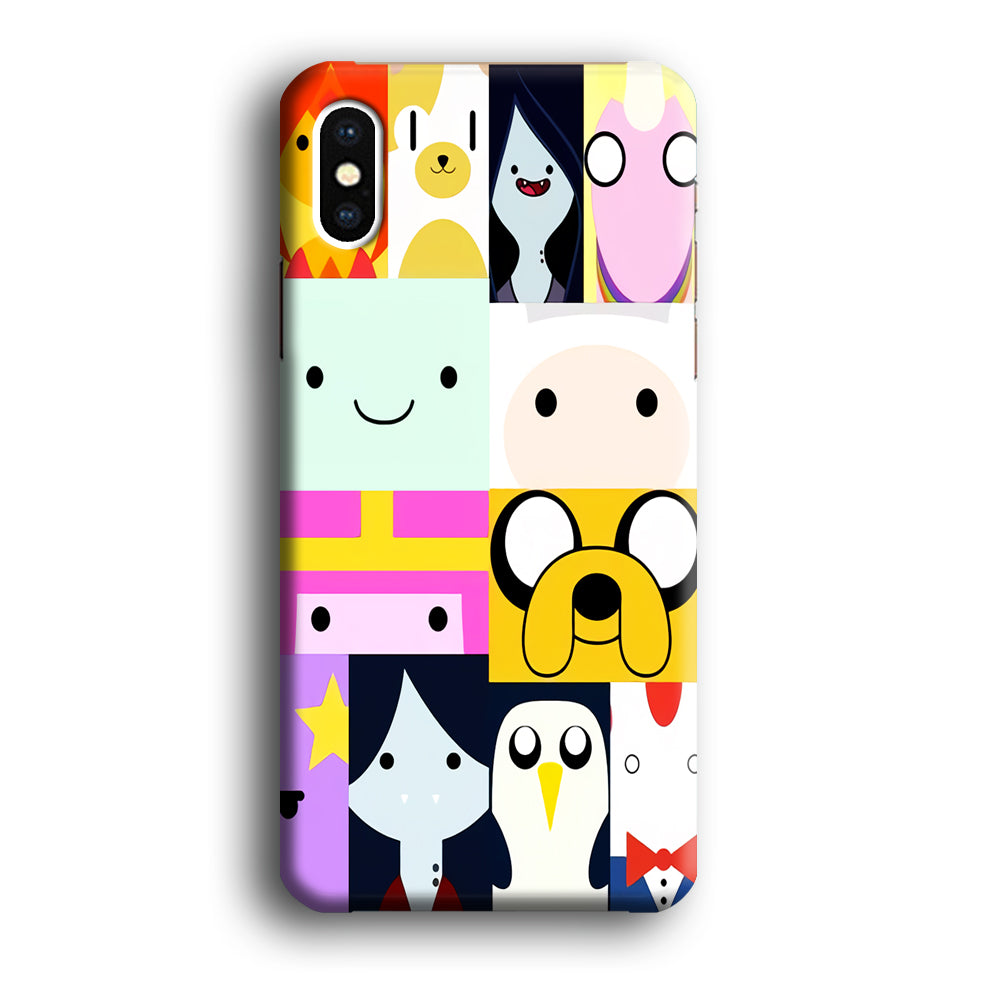 Adventure Time Character Collage iPhone XS Case