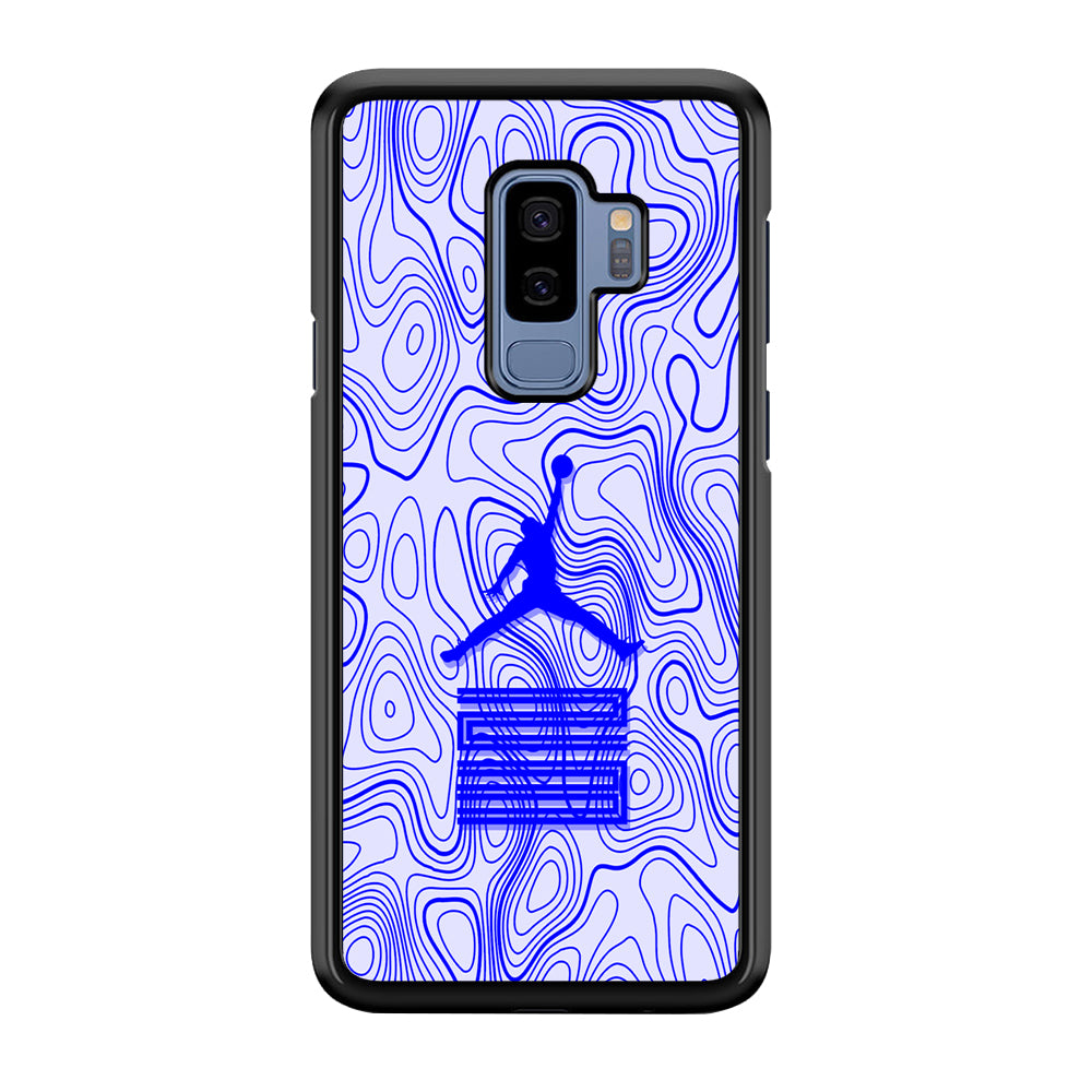 Air Jordan Bluish Topographical Samsung Galaxy S9 Plus Case