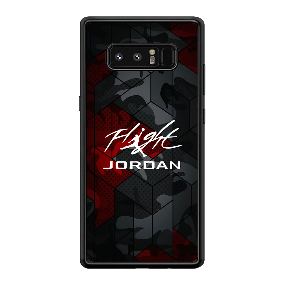 Air Jordan Camo Grey Pattern Samsung Galaxy Note 8 Case