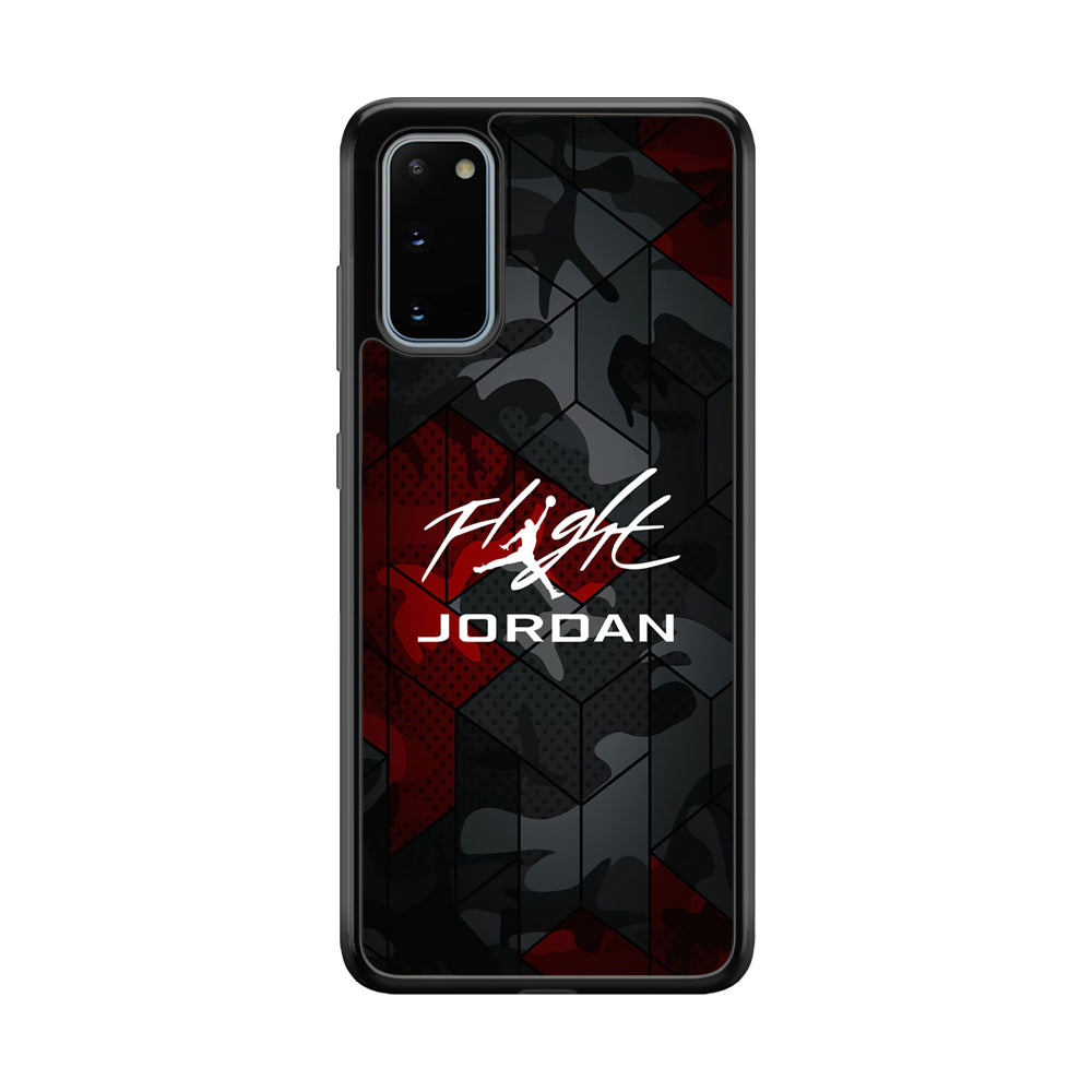 Air Jordan Camo Grey Pattern Samsung Galaxy S20 Case
