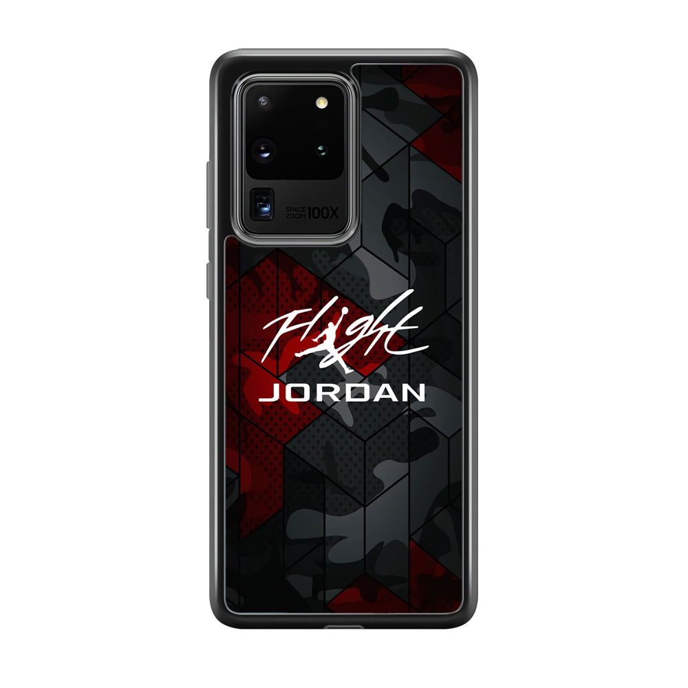Air Jordan Camo Grey Pattern Samsung Galaxy S20 Ultra Case