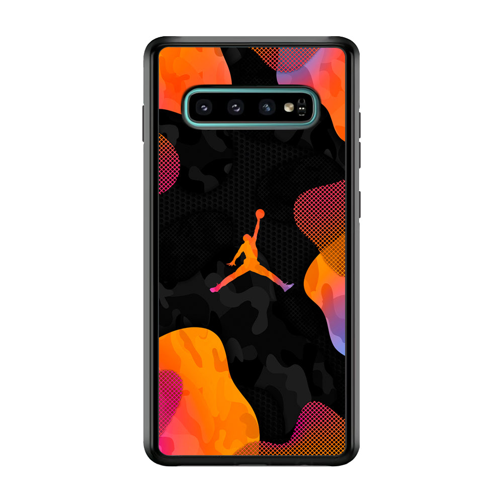 Air Jordan Camouflage on Autumn Samsung Galaxy S10 Plus Case