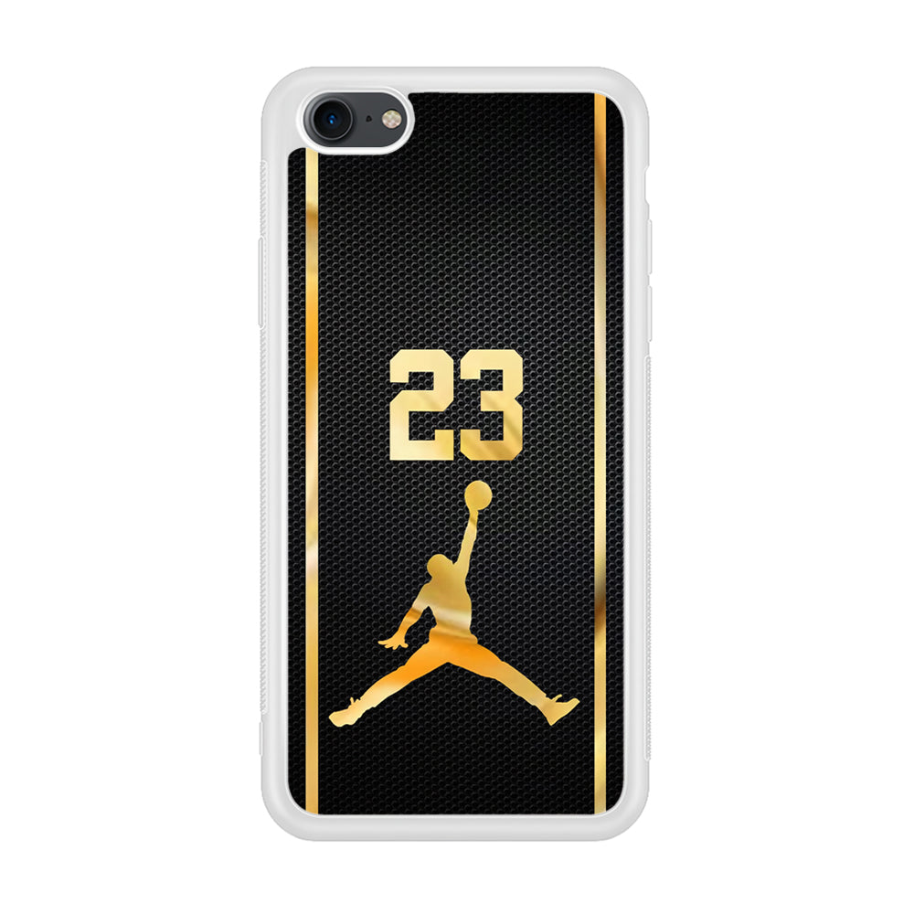 Air Jordan Carbon Stripe Gold iPhone 8 Case