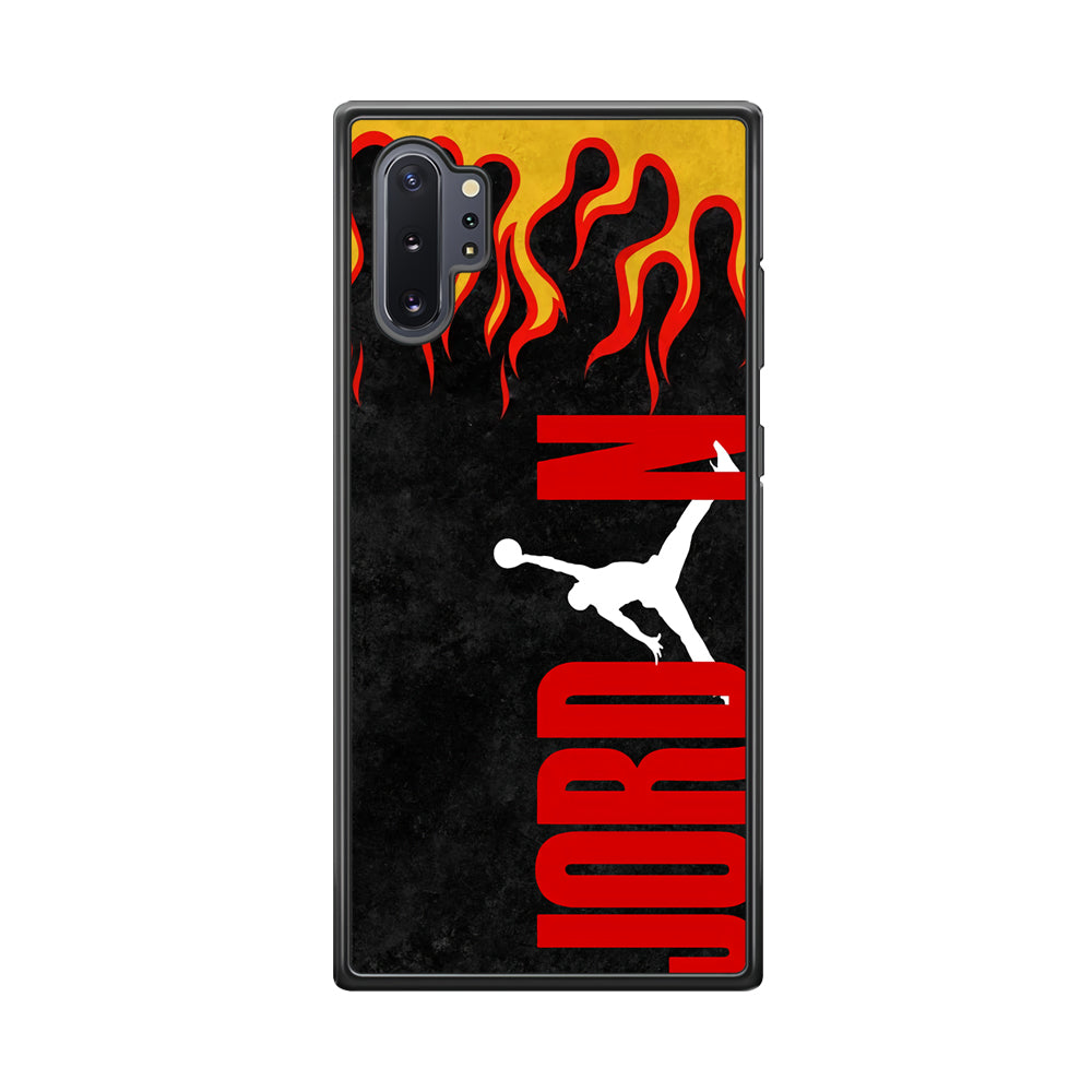 Air Jordan Flame Fire Samsung Galaxy Note 10 Plus Case