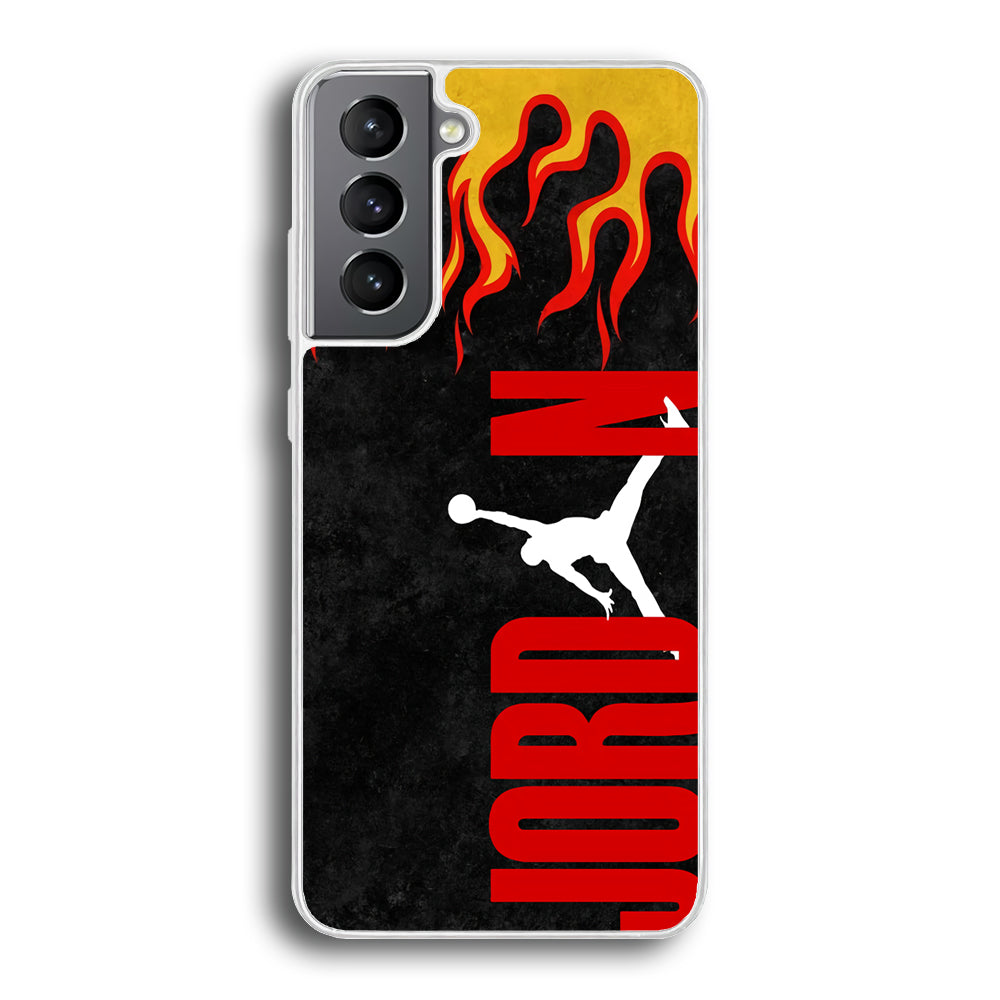 Air Jordan Flame Fire Samsung Galaxy S21 Plus Case