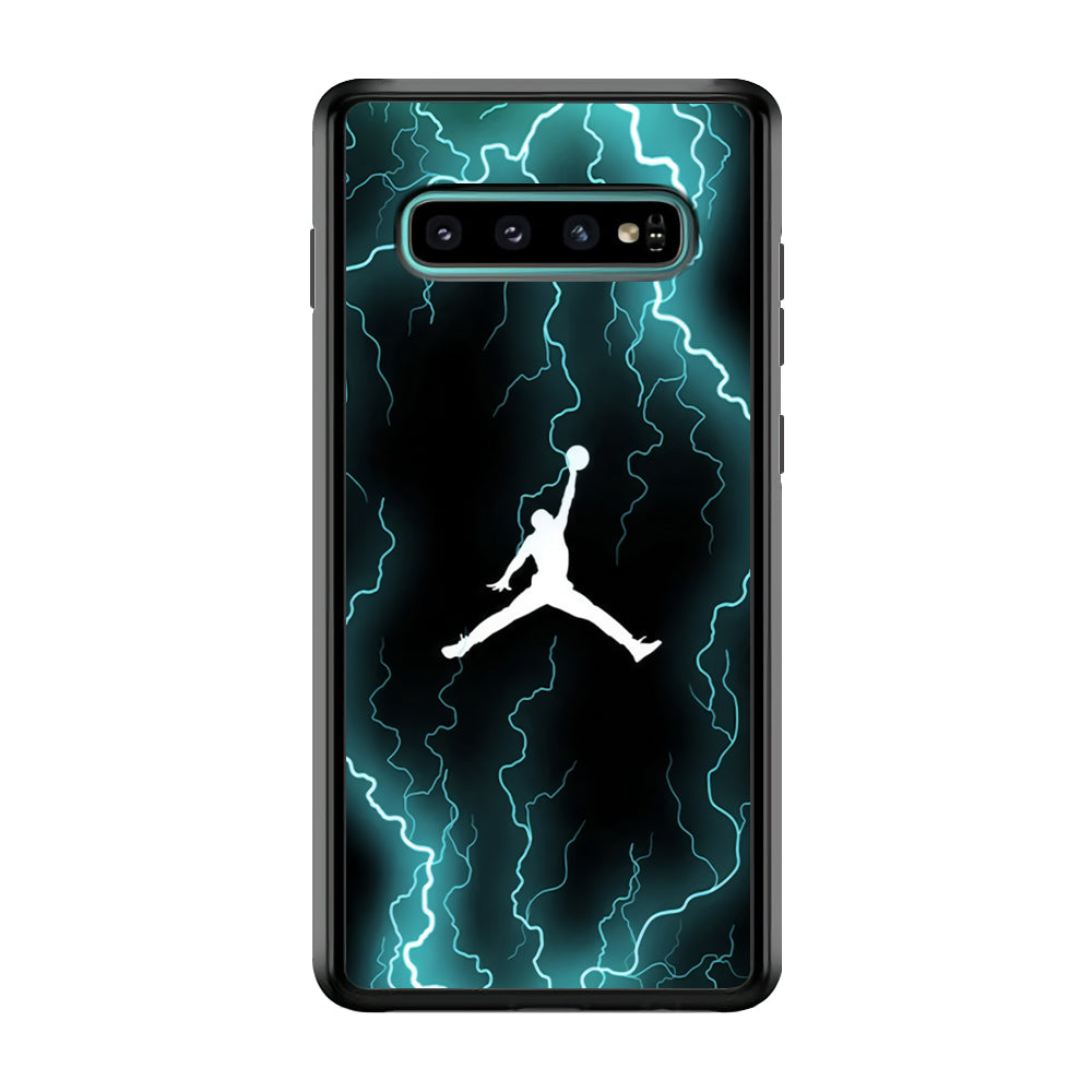 Air Jordan Lightning Pattern Samsung Galaxy S10 Plus Case