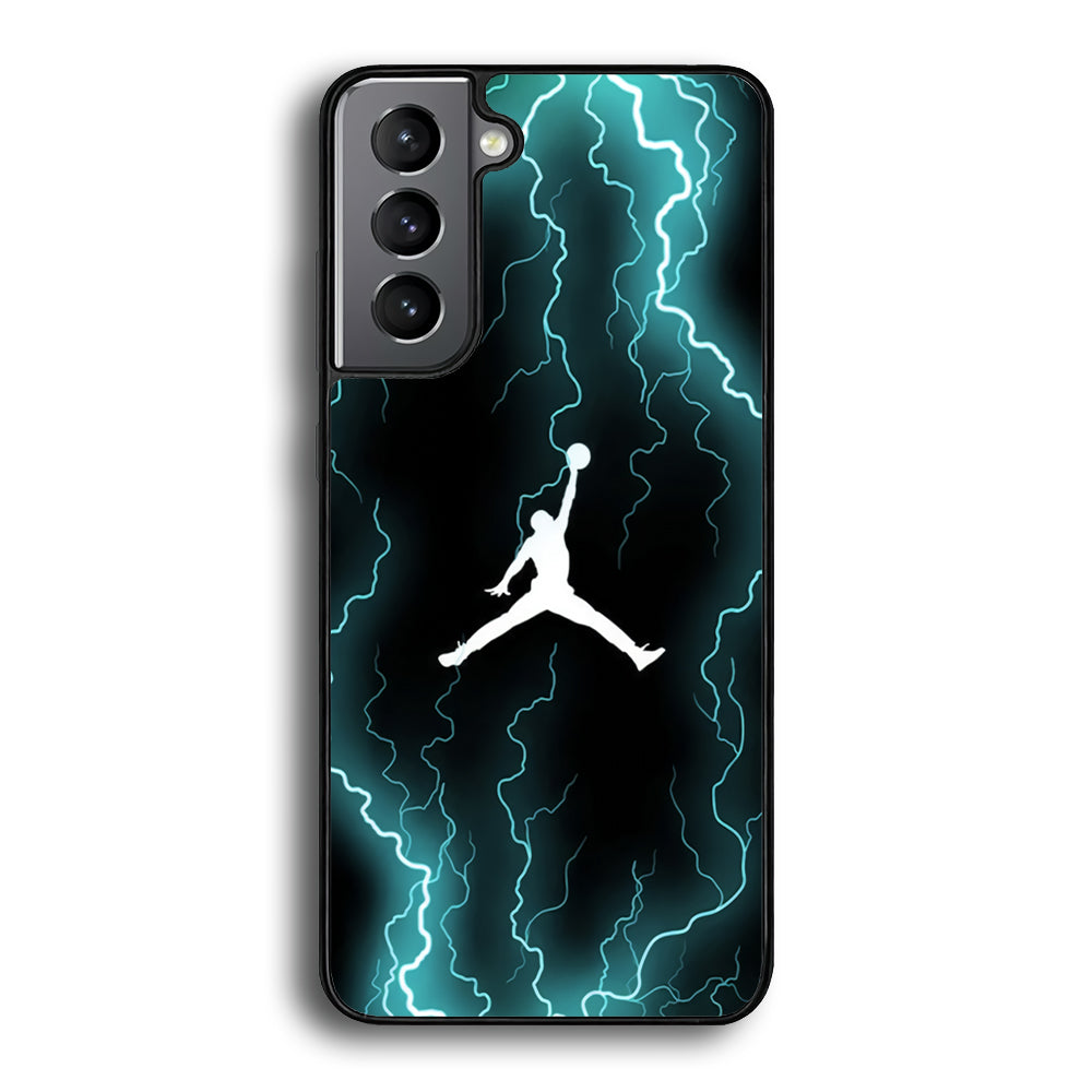 Air Jordan Lightning Pattern Samsung Galaxy S21 Plus Case