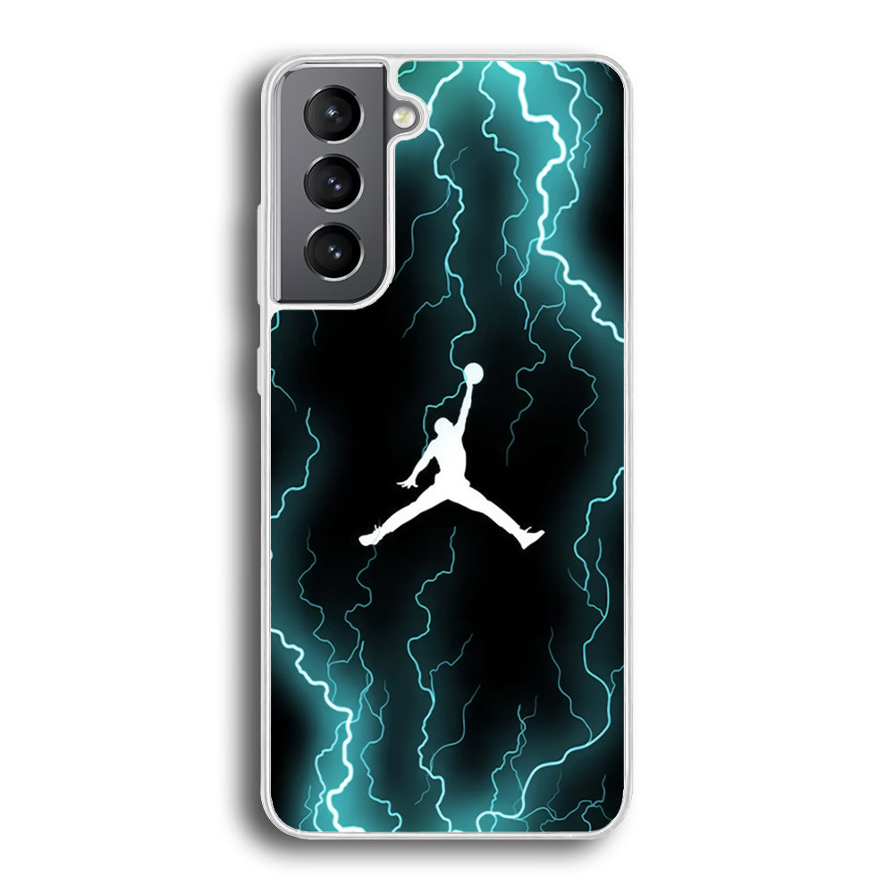 Air Jordan Lightning Pattern Samsung Galaxy S21 Plus Case