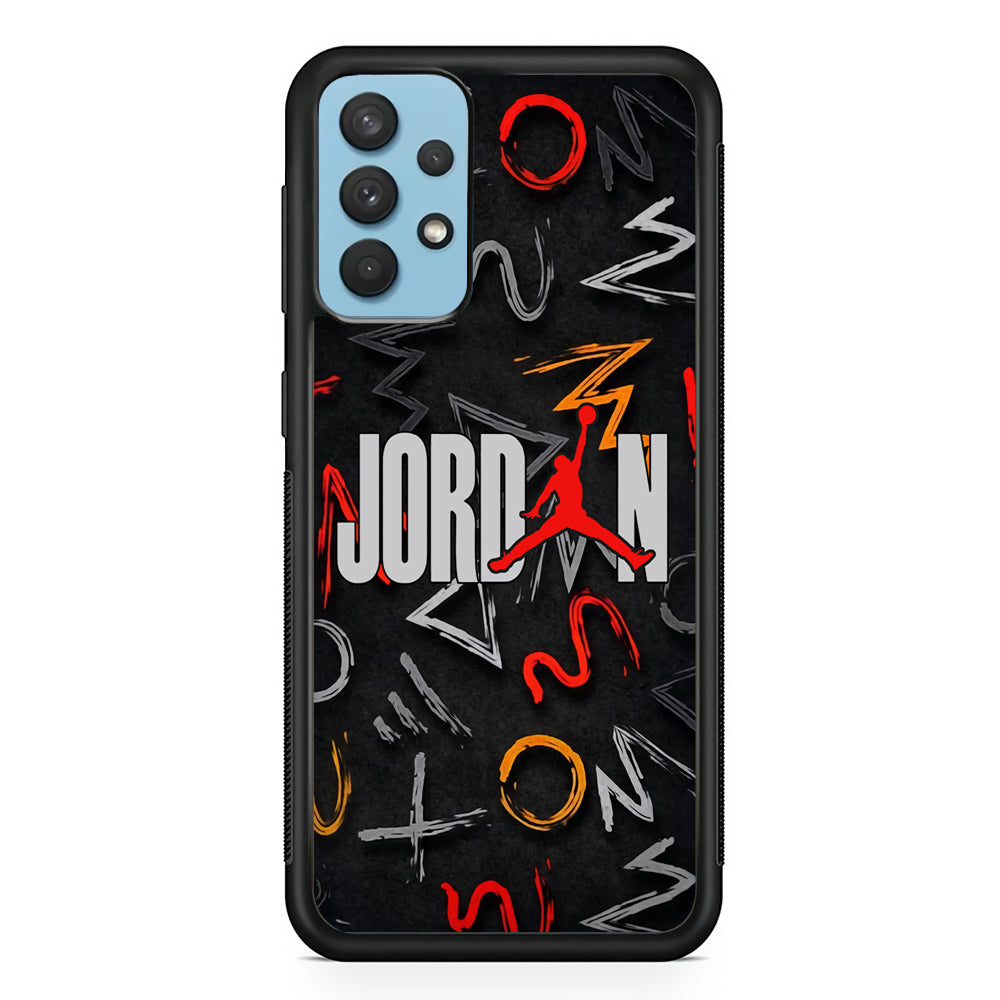 Air Jordan Mix Shape Samsung Galaxy A32 Case