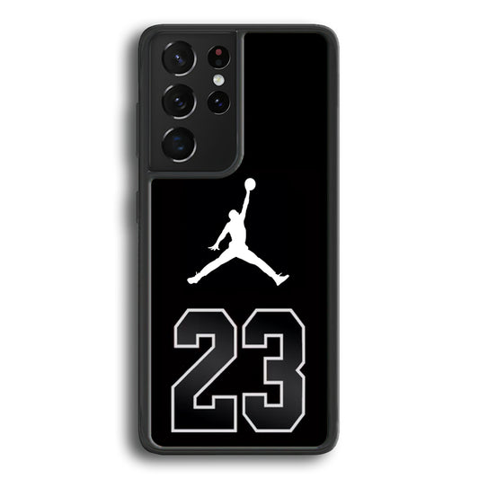 Air Jordan Number Icon Black Samsung Galaxy S21 Ultra Case - Ezzystore