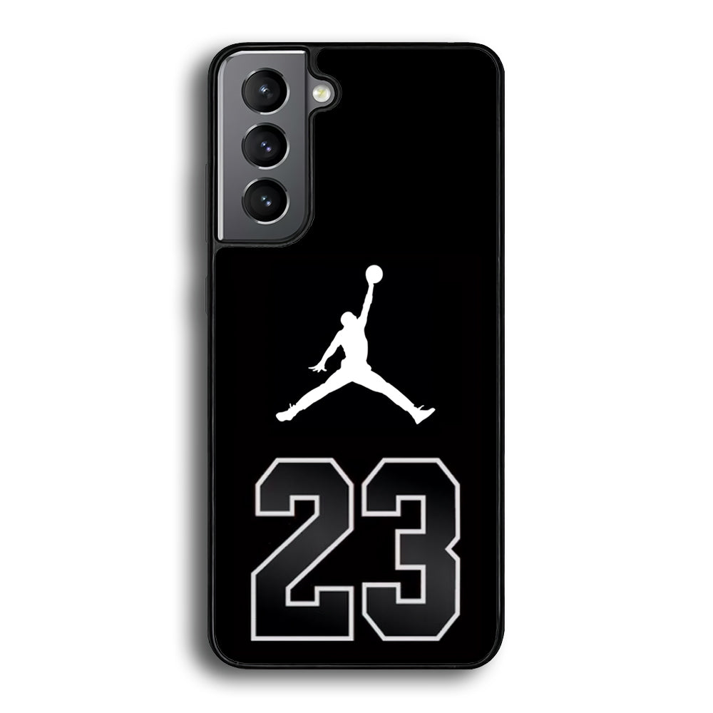 Air Jordan Number Icon Black Samsung Galaxy S21 Plus Case