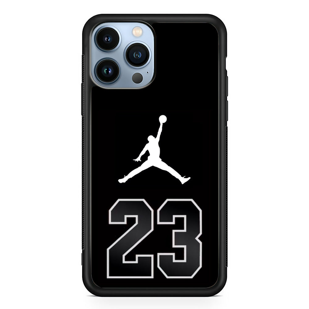 Air Jordan Number Icon Black iPhone 13 Pro Max Case