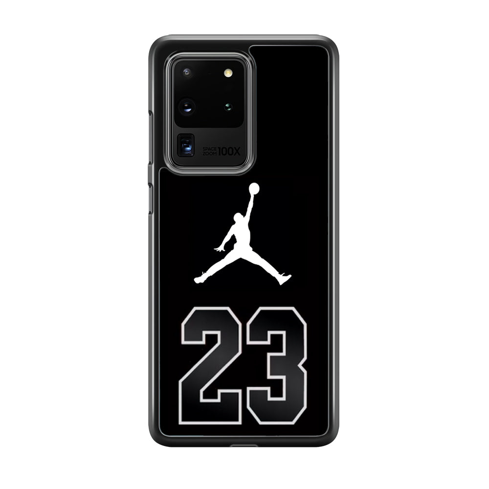 Air Jordan Number Icon Black Samsung Galaxy S20 Ultra Case