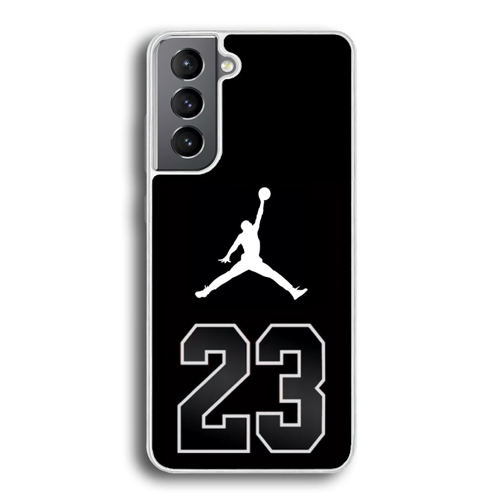 Air Jordan Number Icon Black Samsung Galaxy S21 Plus Case