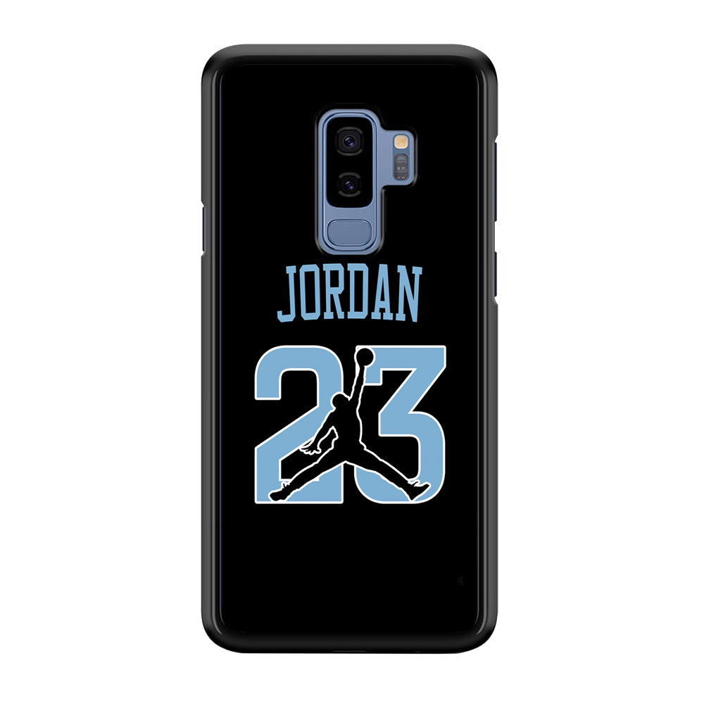 Air Jordan Number Icon Sky Blue Samsung Galaxy S9 Plus Case