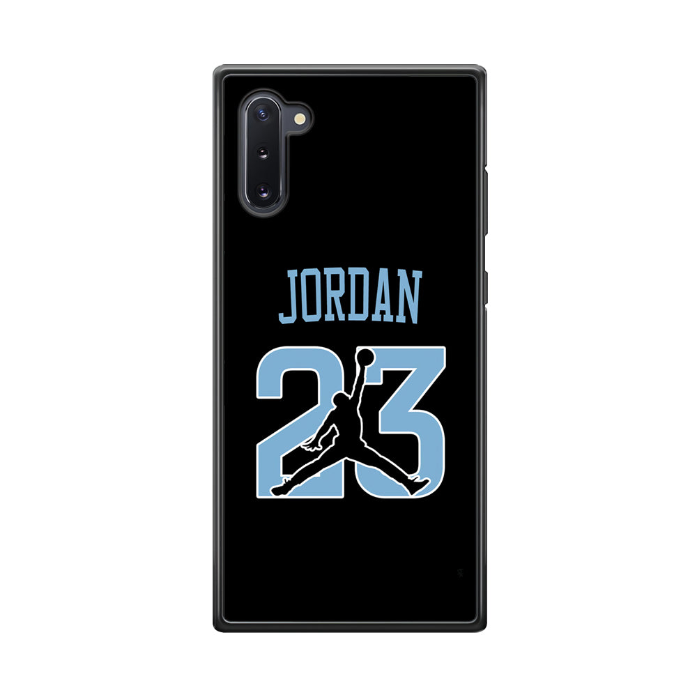 Air Jordan Number Icon Sky Blue Samsung Galaxy Note 10 Case