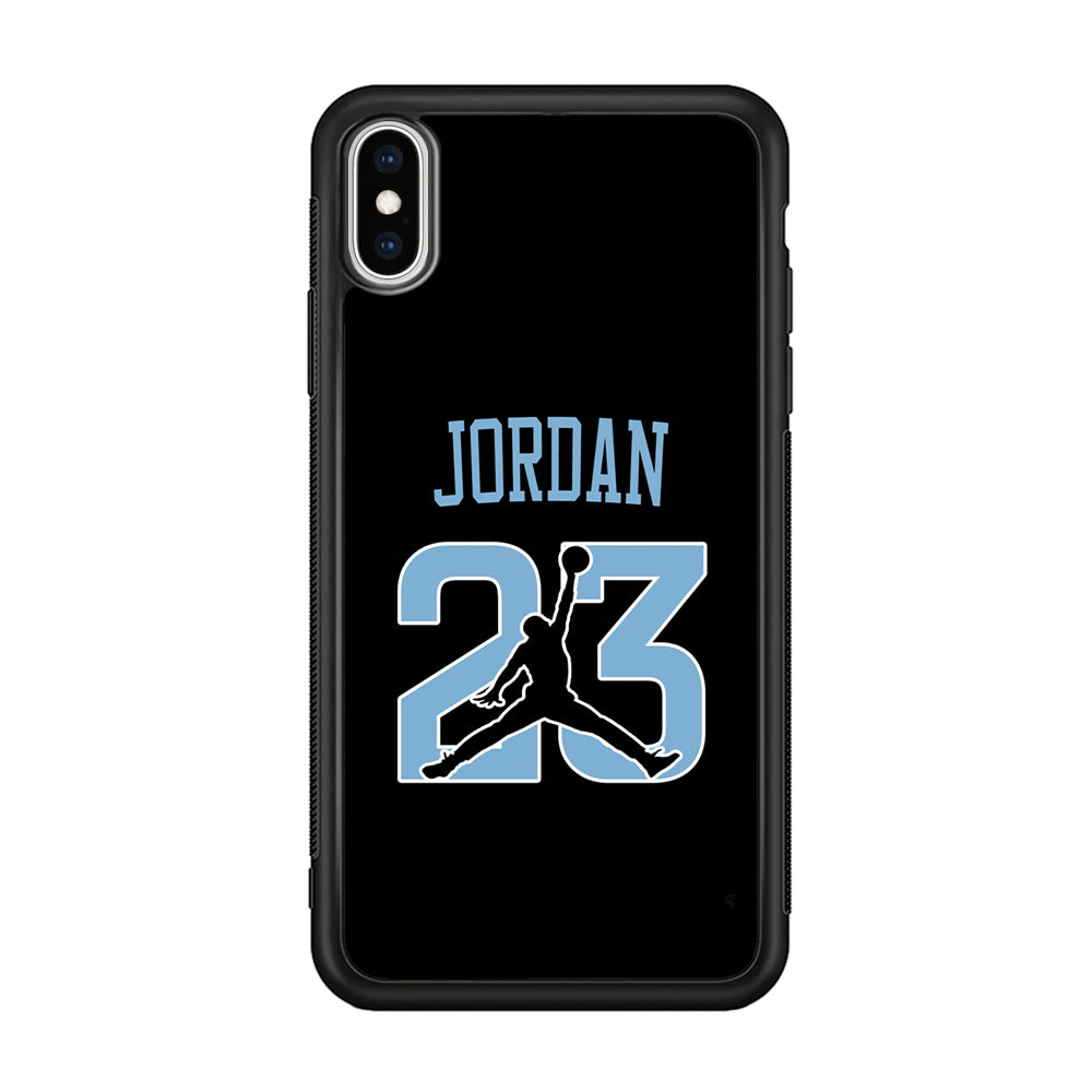 Air Jordan Number Icon Sky Blue iPhone XS Case
