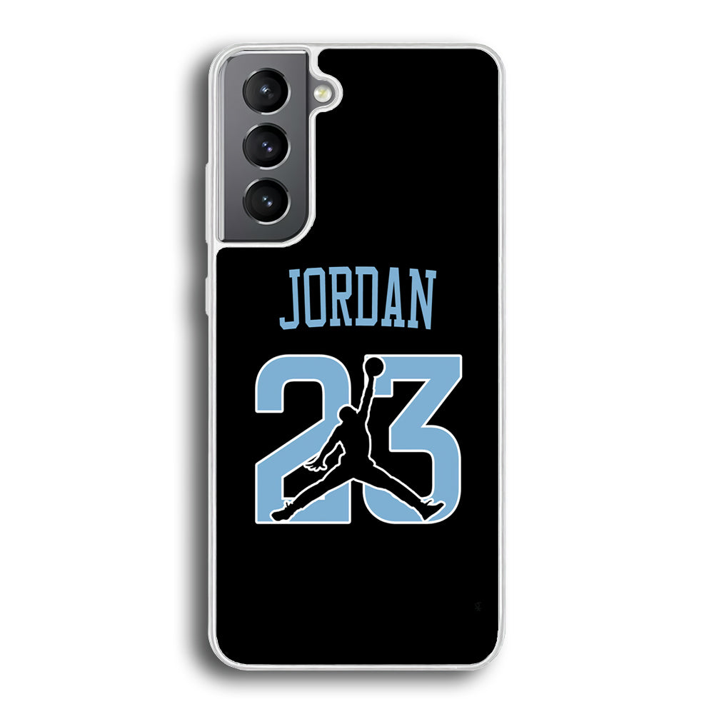 Air Jordan Number Icon Sky Blue Samsung Galaxy S21 Plus Case