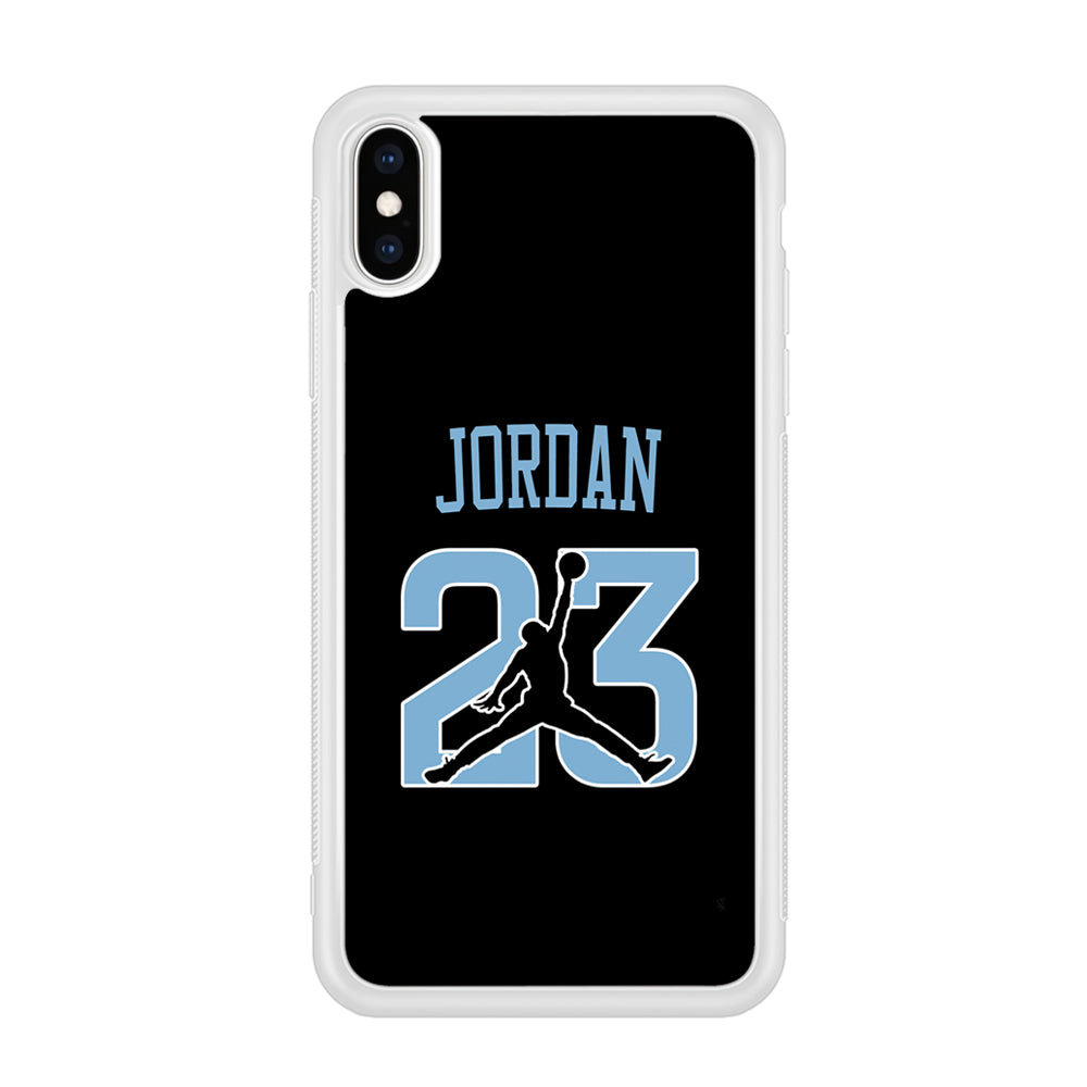 Air Jordan Number Icon Sky Blue iPhone XS Case