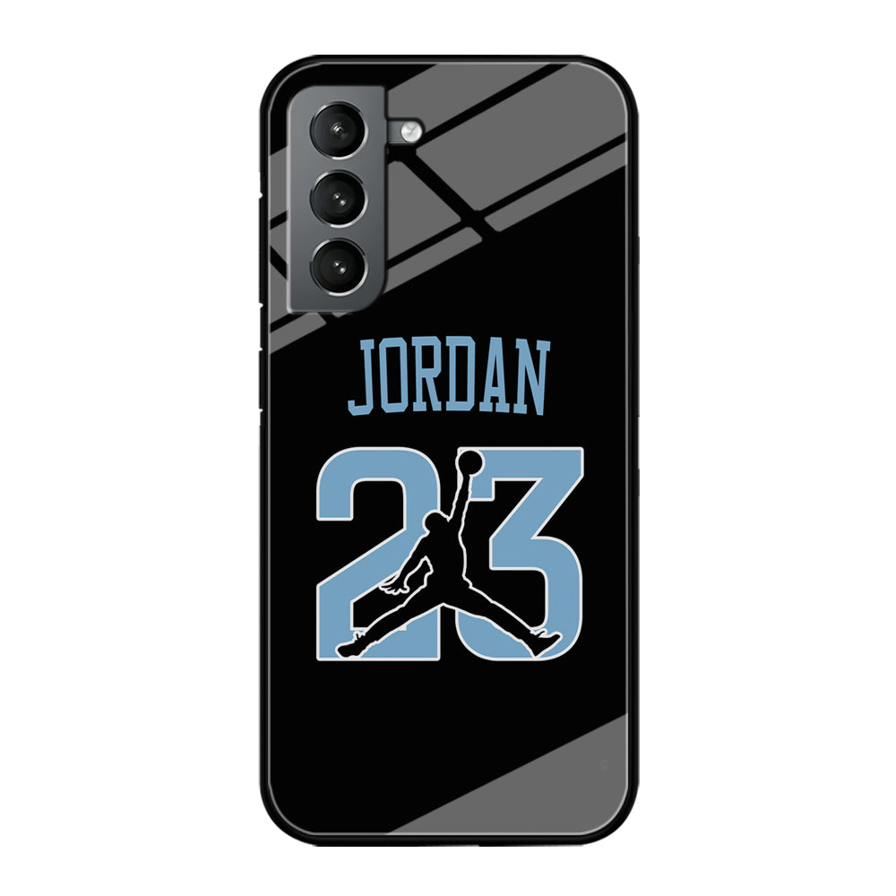 Air Jordan Number Icon Sky Blue Samsung Galaxy S21 Plus Case
